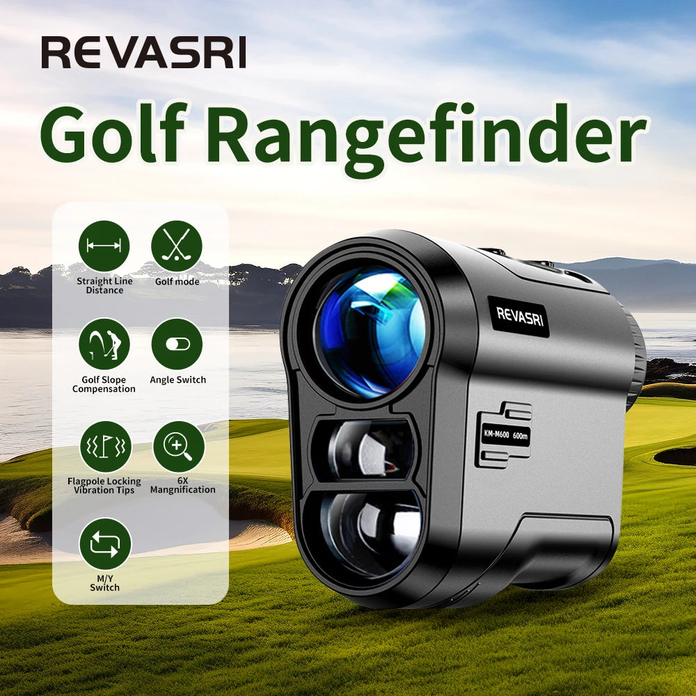 Golf Laser Rangefinder with Slope and Flag Lock 600/1000M Telescope Distance Meter Monocular for Golfing Hunting Survey