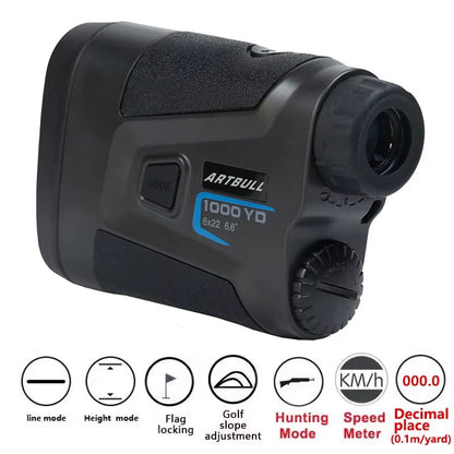 Golf Laser Rangefinder 1000M 650M Telescope with Flag-Lock Slope Pin Distance Meter for Hunting Monocular