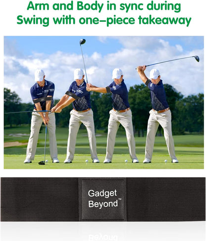 Golf Swing Training Aid, Swing Correcting Arm Band Golf Arm Training Aid Black, Golf Swing Aids Training,Golf Swing Trainer