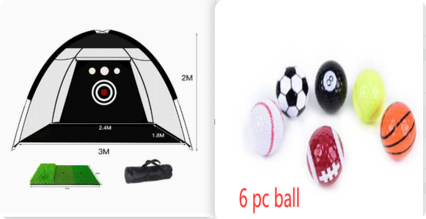 Golf Practice Net Tent Golf Hitting Cage Garden Grassland Practice Tent Golf Training Equipment Mesh Outdoor