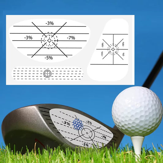 150PCS Golf Club Impact Tape Labels Stickers for Driver Woods Irons Putter Hitting Recorder Training Aids for Swing Practice