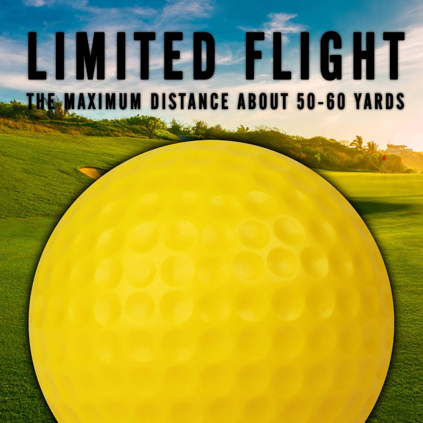 Practice Foam Golf Balls - 16 or 32 Pack | Limited Flight, True Spin and Feel Training Balls