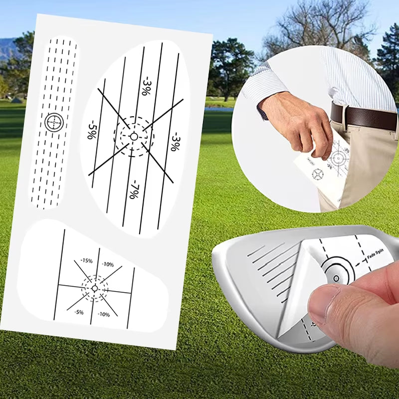 150PCS Golf Club Impact Tape Labels Stickers for Driver Woods Irons Putter Hitting Recorder Training Aids for Swing Practice