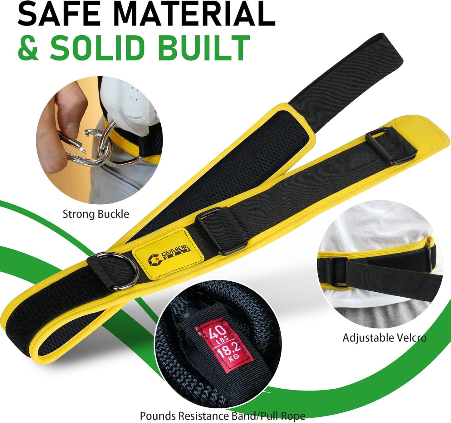olf Core Strength Trainer Swing Power Training Equipment, Golfing Exercise Resistance Bands Indoor Golf Fitness Equipment to Improve Speed Strength Flexibility Rotation Swing Posture