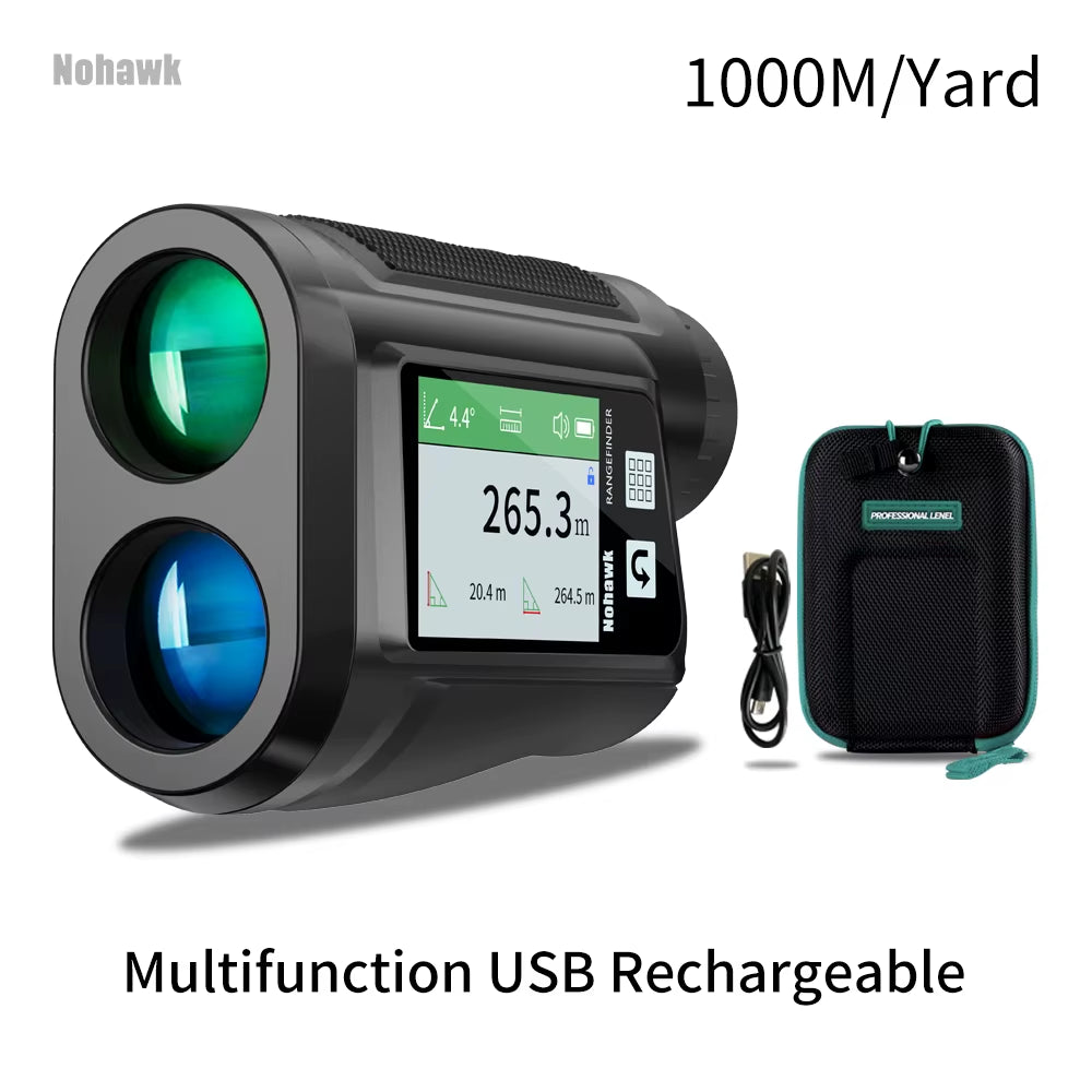 600M 1000Y Golf Laser Rangefinder for Hunting Range Finder with Slope Compensation for Golfer Monoculars Distance Meter