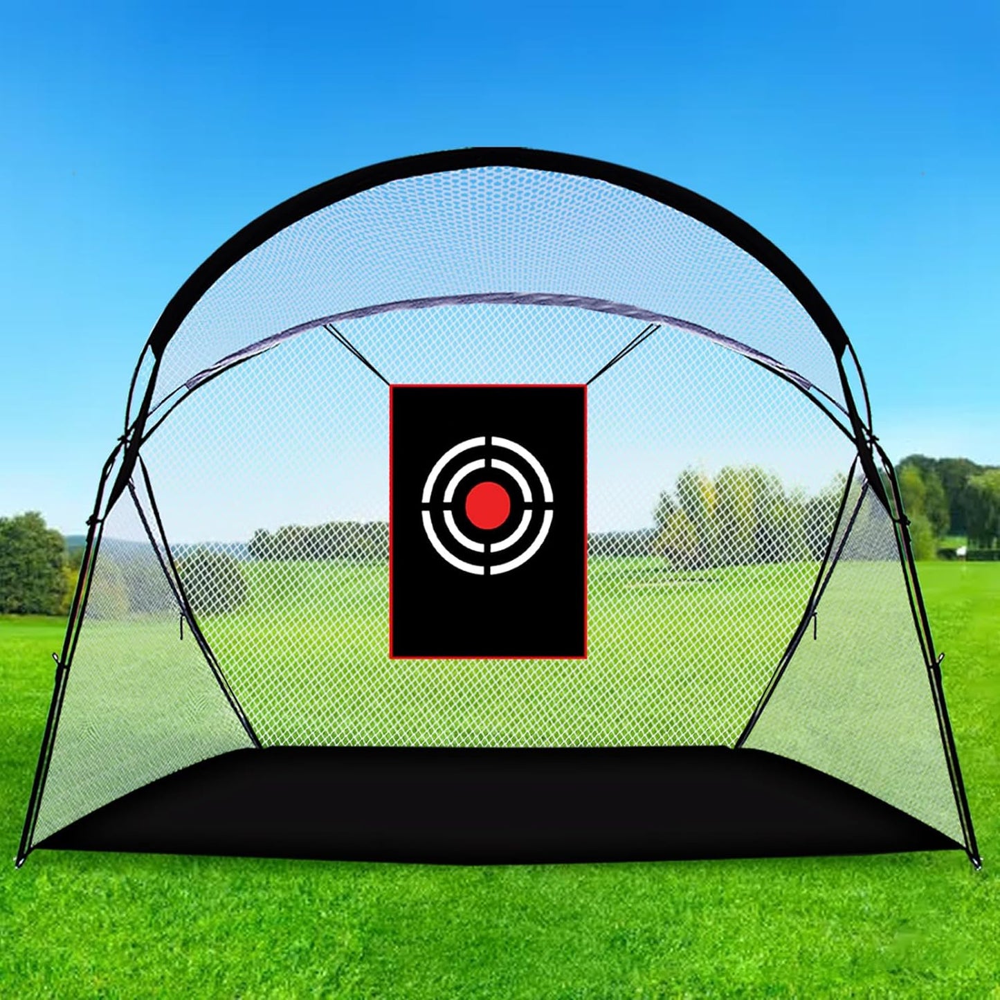 Golf Practice Net Golf Net for Backyard Golf Nets for Indoor Use Driving Range Net Golf Hitting Nets 12X7X6.6FT Home Driving Range Golf Equipment with Target and Carry Bag(Pro White)