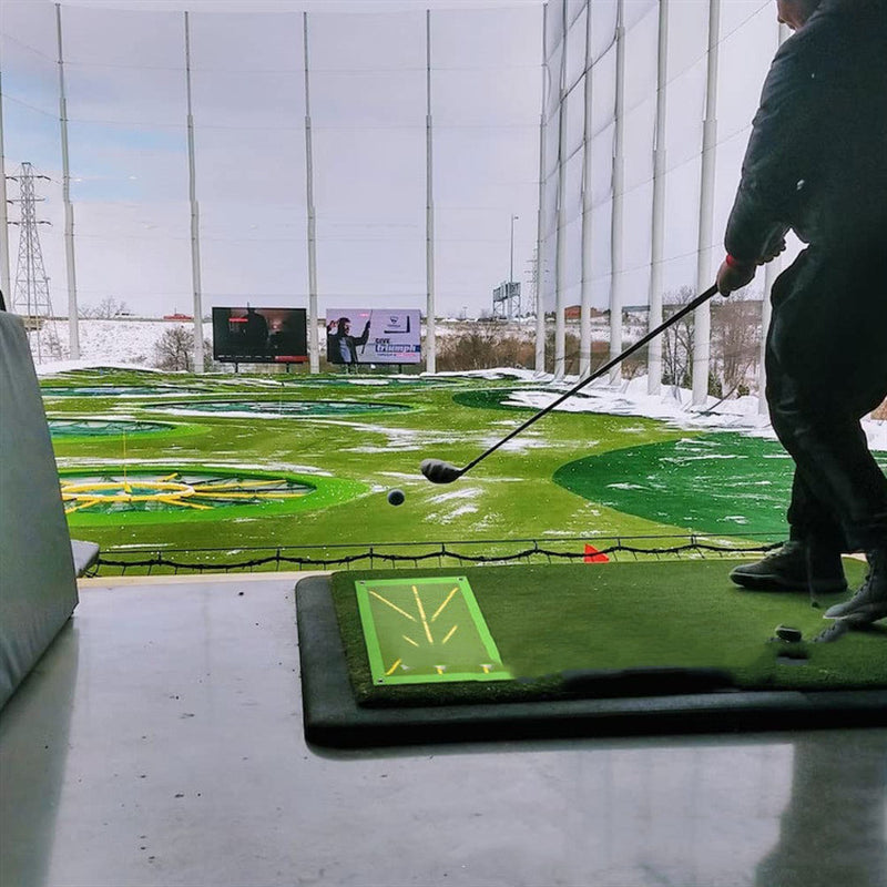 Portable Golf Training Mat for Swing Detection Batting Ball Trace Directional Detection Mat Swing Path Pads Swing Practice Pads