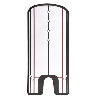 Golf Putting Alignment Mirror Portable Training Aid with 4X83Mm Wooden Tees Indoor Outdoor Practice Tool to Improve Putting Accu