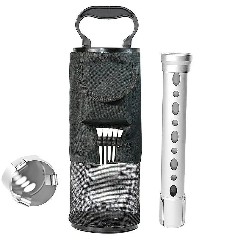 Golf Ball Picker Easy to Disassemble Upper and Lower Mesh Bags and Aluminum BS004