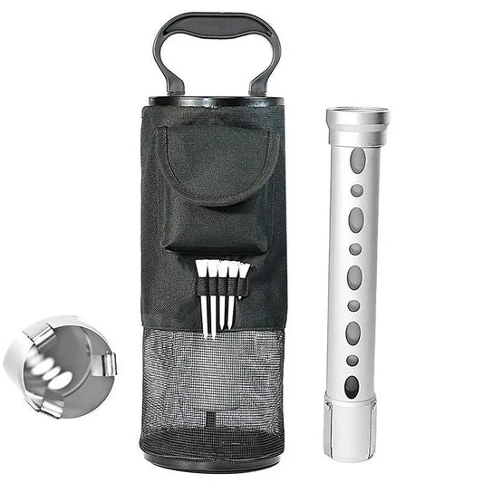 Golf Ball Picker Easy to Disassemble Upper and Lower Mesh Bags and Aluminum BS004