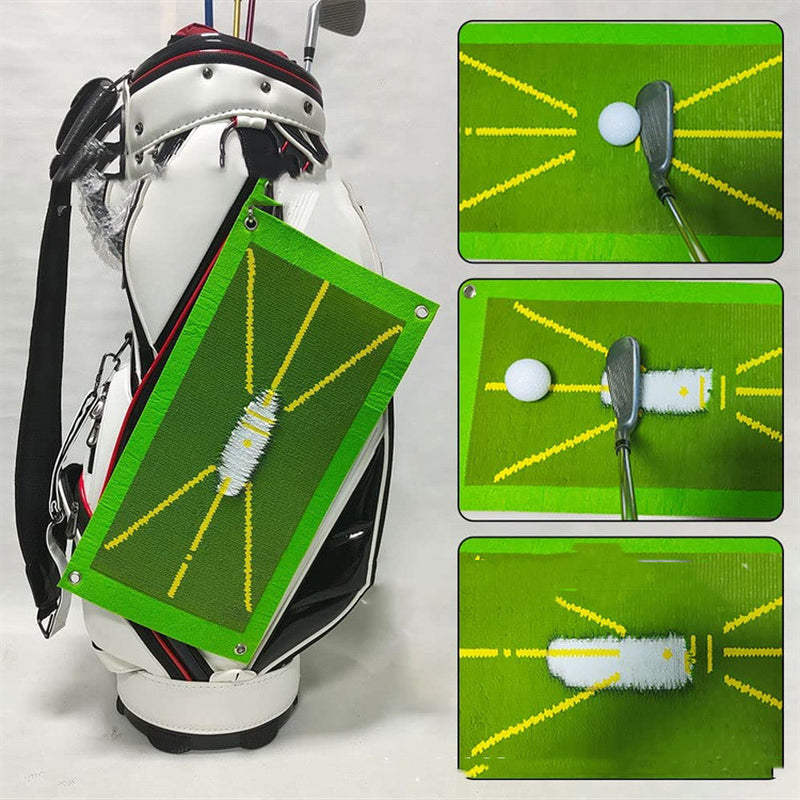 Portable Golf Training Mat for Swing Detection Batting Ball Trace Directional Detection Mat Swing Path Pads Swing Practice Pads