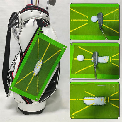 Portable Golf Training Mat for Swing Detection Batting Ball Trace Directional Detection Mat Swing Path Pads Swing Practice Pads