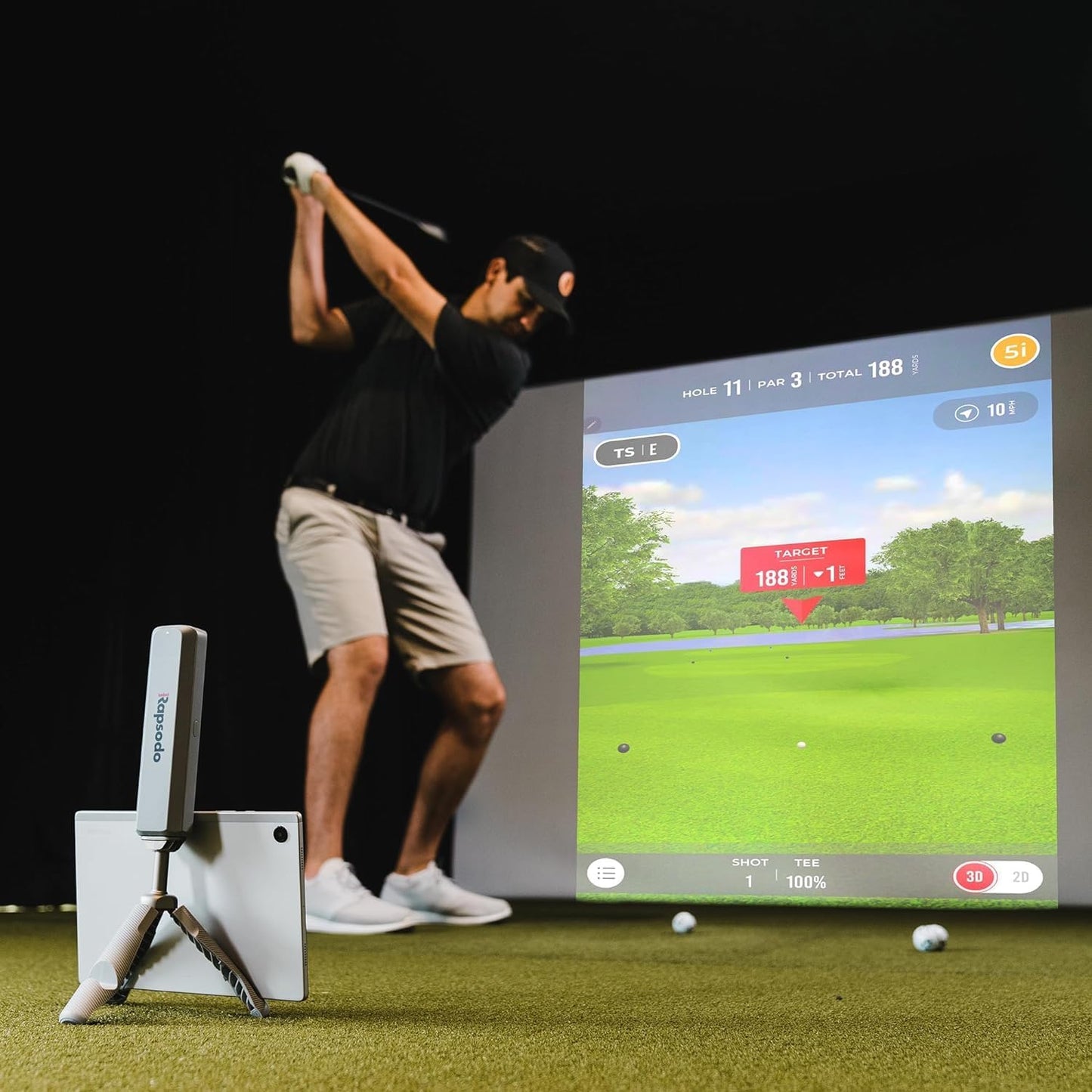 MLM2PRO Mobile Launch Monitor + Golf Simulator,Grey