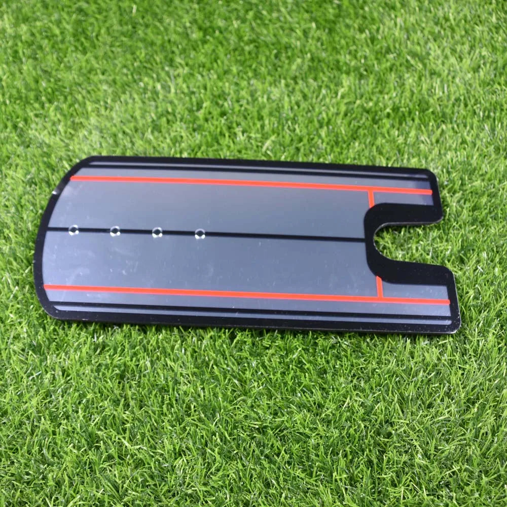 Golf Putting Alignment Mirror Portable Training Aid with 4X83Mm Wooden Tees Indoor Outdoor Practice Tool to Improve Putting Accu