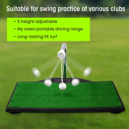 BESTISAN Golf Swing Trainer - Swing Practice Mat & Trainer for Indoor/Outdoor Use