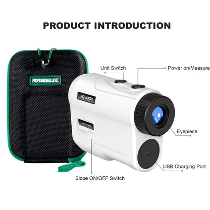 Golf Rangefinder 1000 Yards with Slope Switch