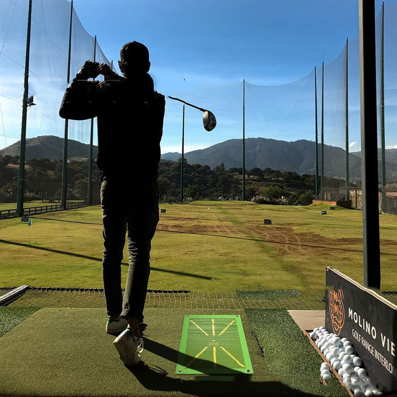 Portable Golf Training Mat for Swing Detection Batting Ball Trace Directional Detection Mat Swing Path Pads Swing Practice Pads