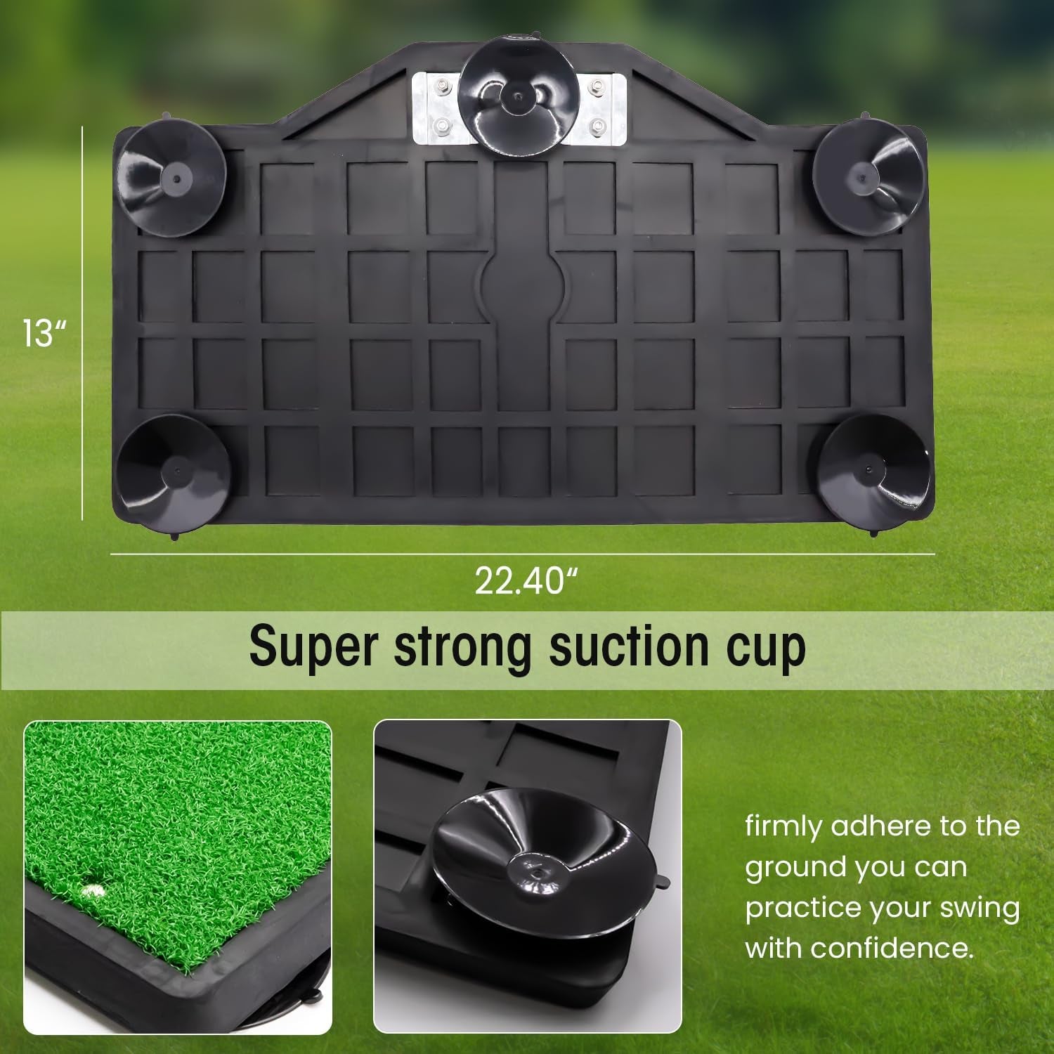 BESTISAN Golf Swing Trainer - Swing Practice Mat & Trainer for Indoor/Outdoor Use