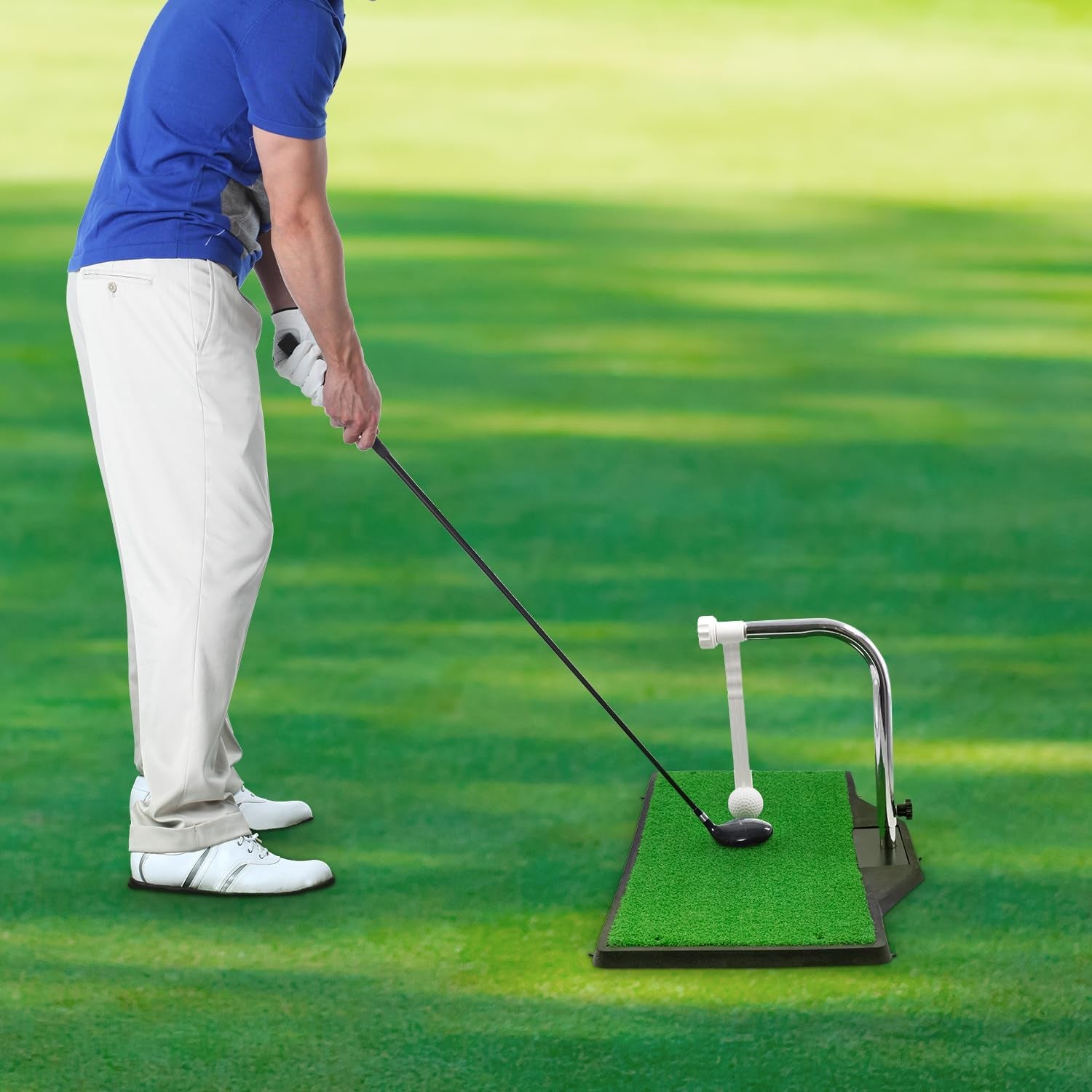 BESTISAN Golf Swing Trainer - Swing Practice Mat & Trainer for Indoor/Outdoor Use