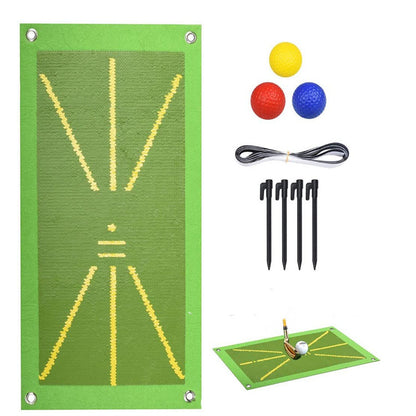 Portable Golf Training Mat for Swing Detection Batting Ball Trace Directional Detection Mat Swing Path Pads Swing Practice Pads
