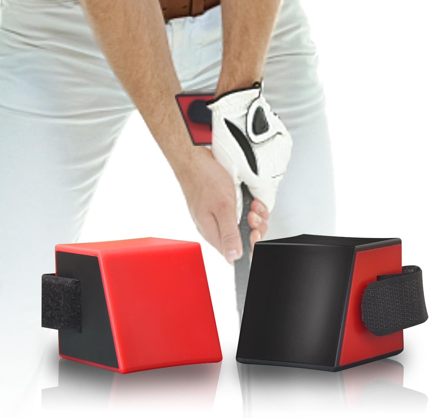 Golf Putting Aid, 2 Pack Golf Training Equipment for Gesture Correction, Portable Putting Trainer for Club Indoor Outdoor Practice
