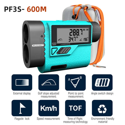 PF210 600M Yd Golf Laser Rangefinder Mini Golf Rangefinder Sport Laser Measure Distance Meter Golf Rangefinder for Hunt