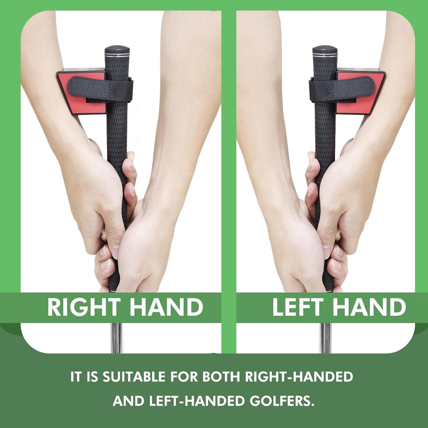 Golf Putting Aid, 2 Pack Golf Training Equipment for Gesture Correction, Portable Putting Trainer for Club Indoor Outdoor Practice