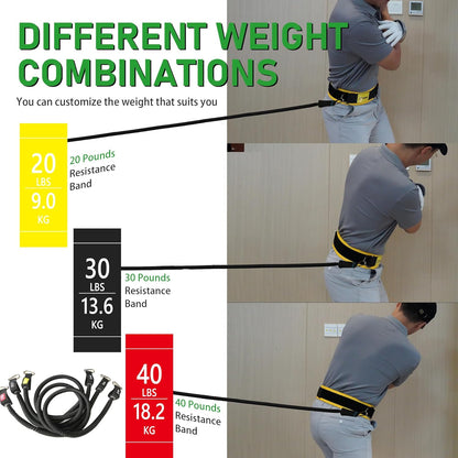 olf Core Strength Trainer Swing Power Training Equipment, Golfing Exercise Resistance Bands Indoor Golf Fitness Equipment to Improve Speed Strength Flexibility Rotation Swing Posture