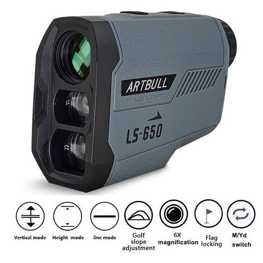 1000M Laser Rangefinder Hunting Outdoor 650M Golf Rangefinder Telescope with Flag-Lock Slope Adjusted Distance Meter