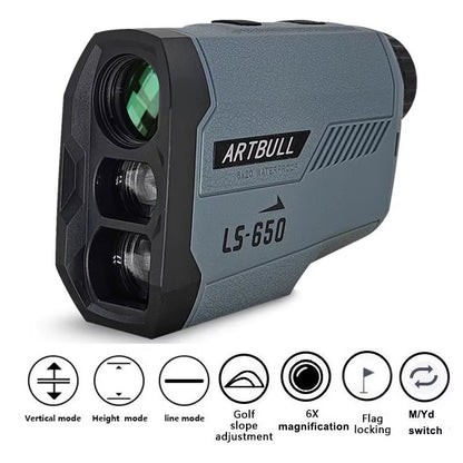 Golf Laser Rangefinder 1000M 650M Telescope with Flag-Lock Slope Pin Distance Meter for Hunting Monocular